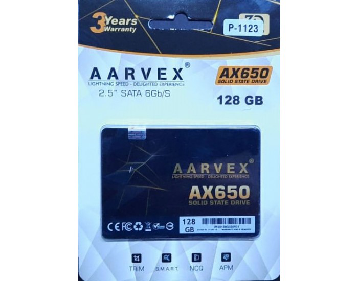 AARVEX SSD 128GB SATA (AX650)